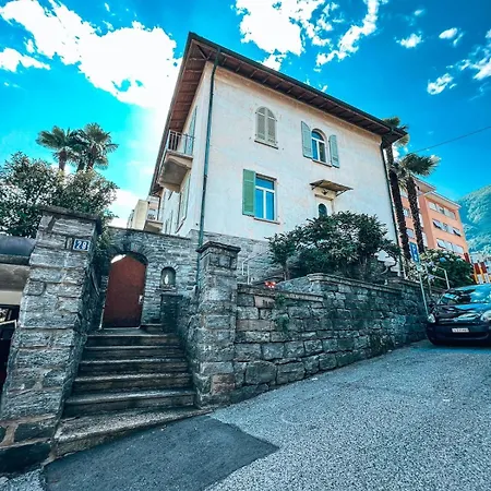 Appartamento In Villa Antica A Pochi Passi Dal Lago Minusio Exterior photo